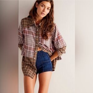 New without tags We The Free Layer It Up Plaid Flannel XS